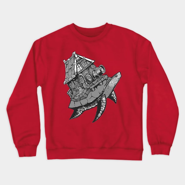 Sea turtle adventure house Crewneck Sweatshirt by Artsauce